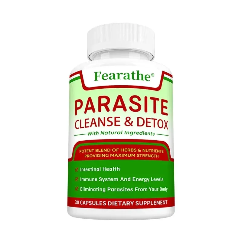 Parasite Cleanse & Detox Capsules - Promote Intestinal Cleansing and Detoxification Relieve Constipation Supplements