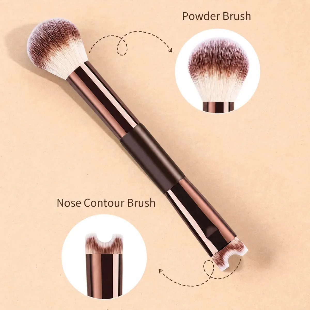 8pcs Facial Makeup Brush Set Foundation Brush Concealer Brush Contour Brush Multifunctional Makeup Brush Set Soft Bristles — image 2