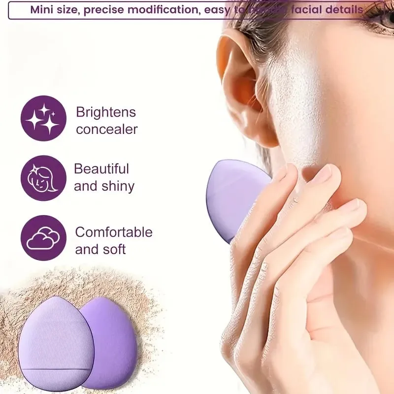 12Pieces Portable Makeup Sponge Set Portable Foundation Cosmetic Puff for Face Concealer Mixing Beauty Sponge Liquid Cream Power — image 4