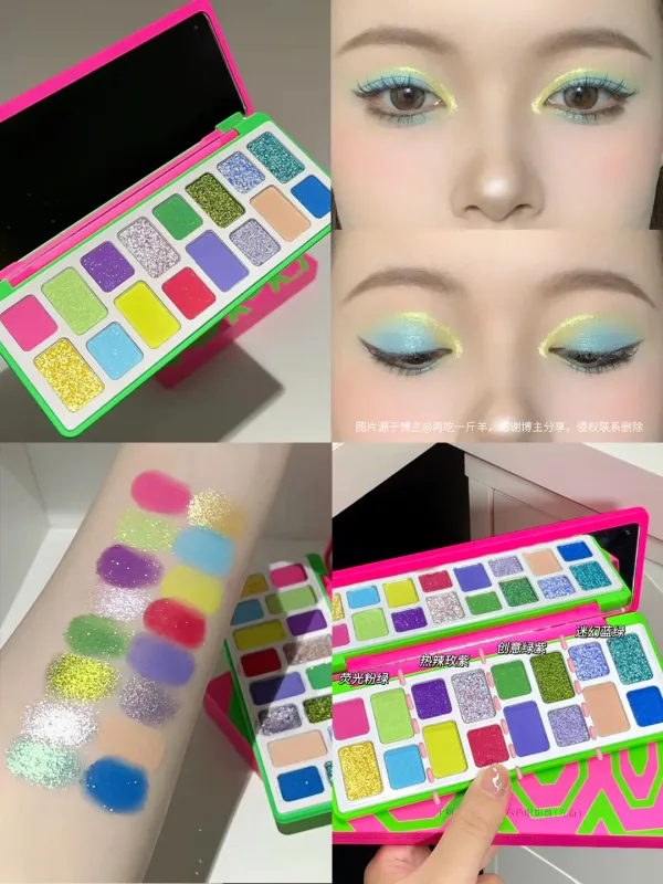 Cheeryep Aauthcntice Sell Qianyan 16 Color EyeShadow Palette Pink Brown Cowboy Blue Multicolor Matte Pearl Smoky Eye Makeup — image 19