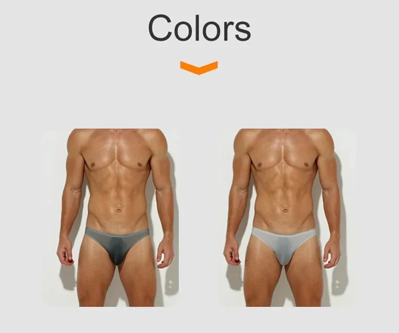 Mens Ice Silk Seamless Ultra-Thin Underwear Transparent Quick Dry Sexy Pouch Briefs Male Seamless Breathable Panties Underpants — image 30