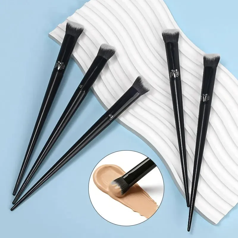 Women Soft Fiber Hair Concealer Makeup Brush Black Handle Powder Blusher Eye Shadow Foundation Make Up Brushes Beauty Tool — image 4
