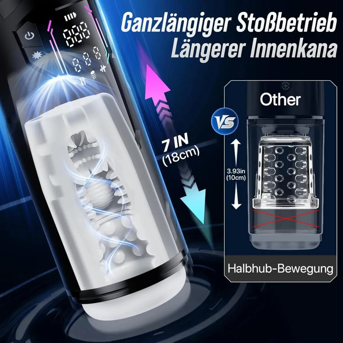 Automatic Male Masturbator Hands-Free 7 Telescopes & Sucking & Vibration Pocket Pussy Sex Toy for Men Adults Piston Mastubator — image 5