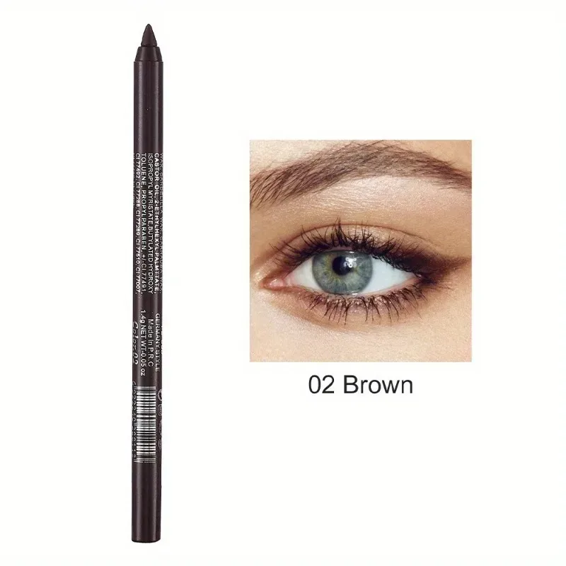 Matita per eyeliner perlescente a 17 colori, colorata, impermeabile, a lunga durata, opaca, liscia, facile da indossare, ombretto, penna per eyeliner, trucco per gli occhi — image 8