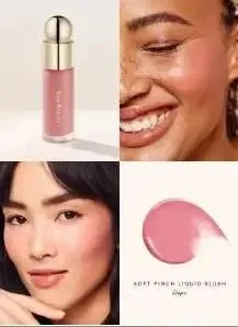 Raro set per il trucco di bellezza Punti salienti liquidi Rimane umido e non si secca Blush Crema Lustrous Moist Nature Liquid Blush