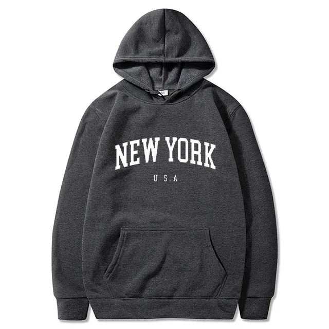 Women New York U.S.A City Hoodies Fashion Letter Printed Graphic Sweatshirts Loose CasuaMen l Harajuku Hooded Pullover Sportwear — image 30