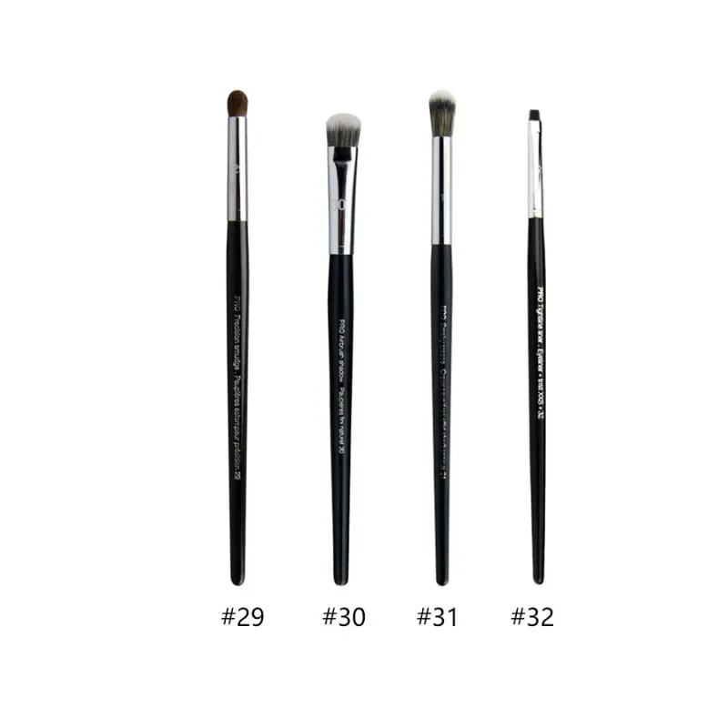 4pcs/set Pro Allover Eye Shadow Makeup Brushes Lip Brow Precision Concealer Blending Domed Crease Smudge Highlight Make Up Brush