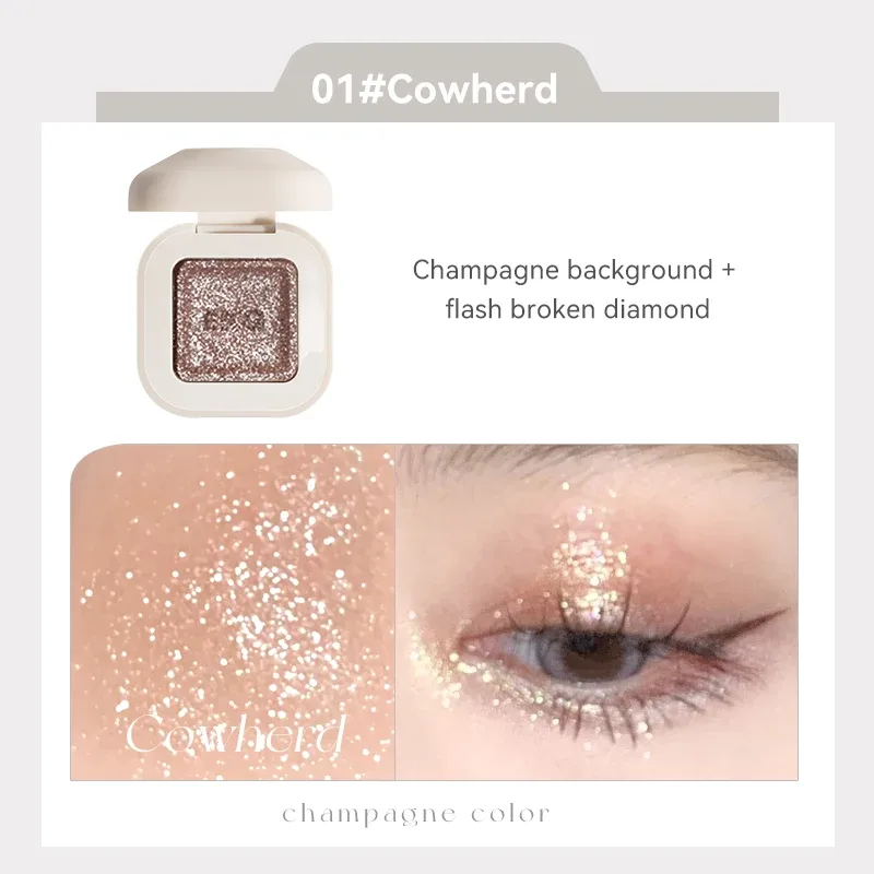 Clear Focus Monochrome Eye Shadow with Mirror Monochrome Eye Shadow Is Suitable for Local Brightening of Eye Makeup — image 7