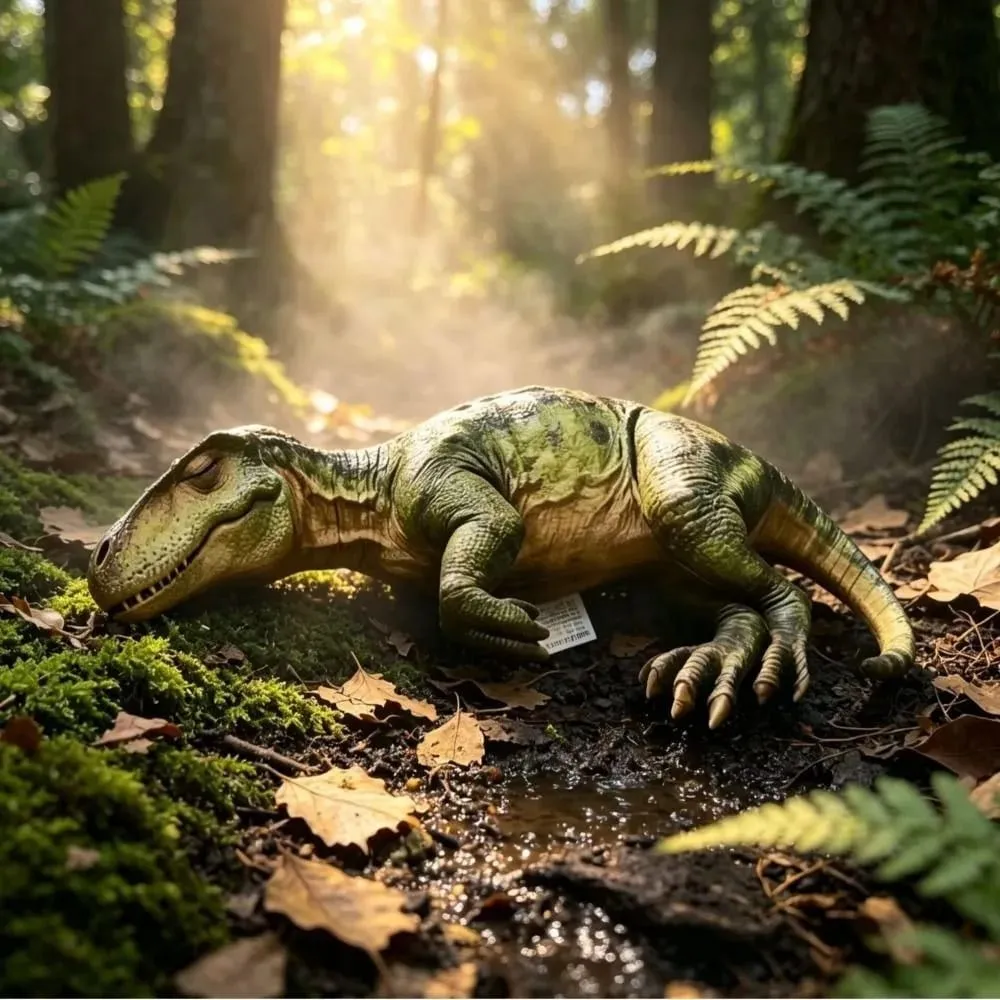 3D dizájn dinoszaurusz plüss párna élethű dinoszaurusz hangulatos puha textúra valósághű alvó dinoszaurusz vicces forma kawaii stílus — image 3