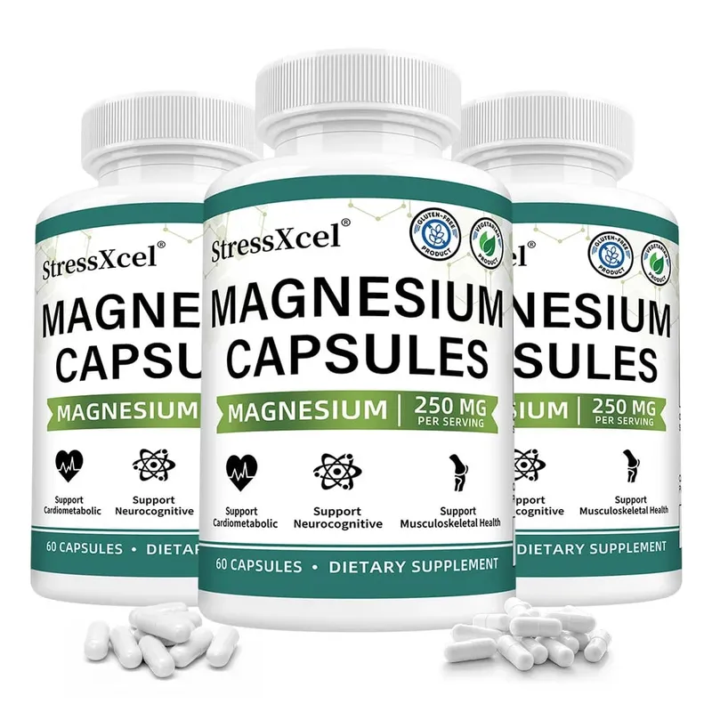 Magnesium Glycinate 250mg with Zinc Vitamin D3 & B6 for Sleep Relaxation Immune Health Absorption 120 Capsules — image 10