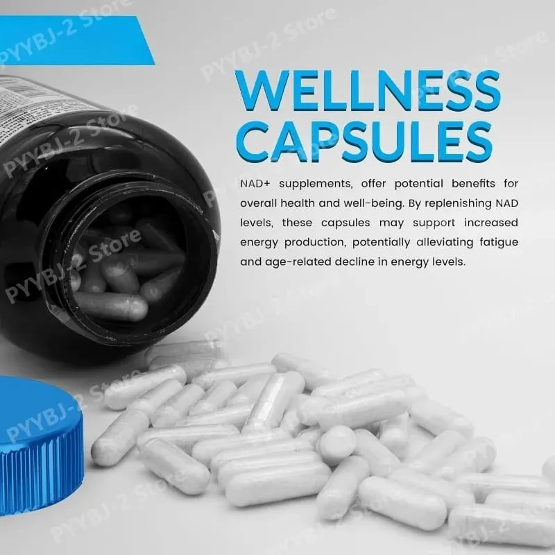 NAD+ Capsules met Resveratrol Kruiden Antioxidant Supplement Ondersteuning Cellulaire Gezondheid Energie & Anti Aging voor Vrouwen Mannen 90 stuks — image 5