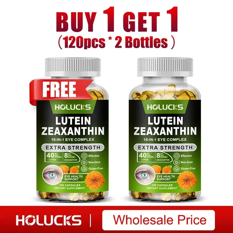 Pure Lutein Eye Care Capsules with Zeaxanthin & Vitamins Support Vision Clarity & Relieve Eye Fatigue & Immune Care