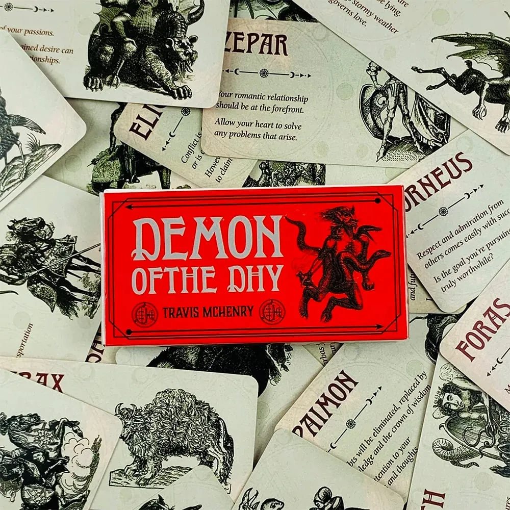 Small Size Demon Of The Dhy Oracle Cards 40 Cards English Version Divination Board Game Spiritual Guidance Card Game