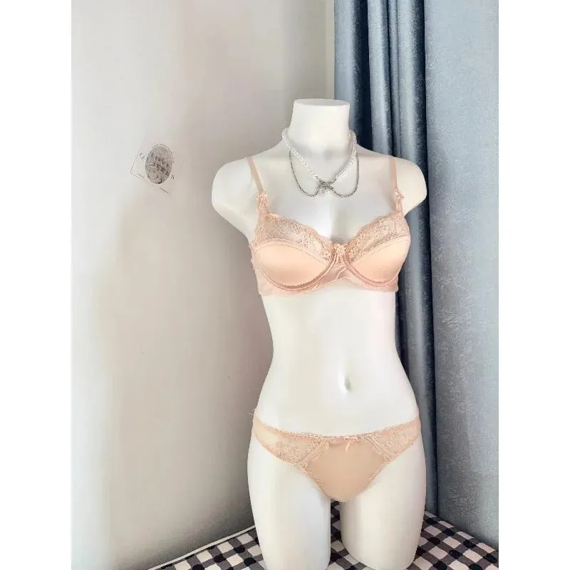 Popolare set reggiseno minimizzatore in pizzo rosso da donna mezza tazza ultra sottile busto grande supporto morbido festa nuziale luna di miele notte fuori vestito 32-38
