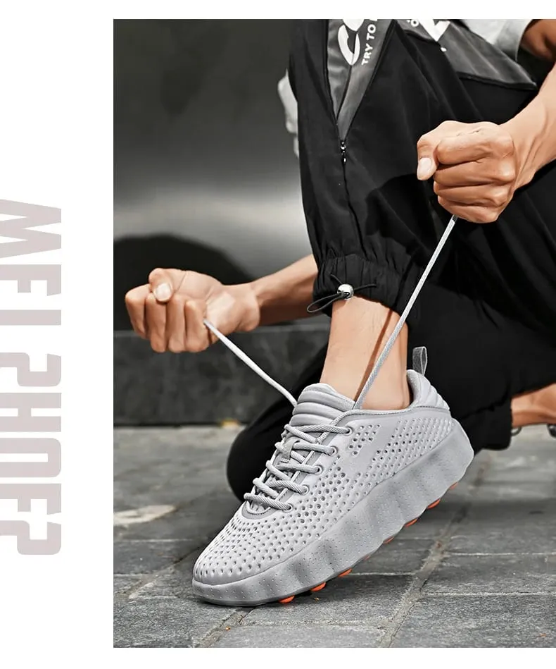 Men's Breathable Running Shoes Cushioned Non-slip Woman Casual Sneakers Massage Athletic Footwear for Outdoor Jogging Sports — image 10