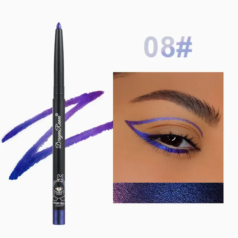Chameleon Eyeliner Gel Pen Waterproof Shiny Chrome Eye Shadow Liner Pencil Glitter Pearl Green Gold Lying Silkworm Eyes Makeup — image 9