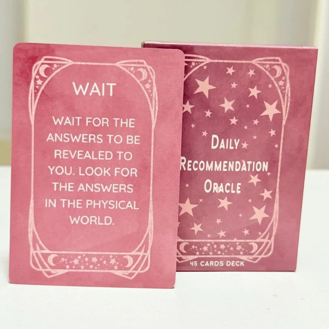Daily Recommendation Oracle Cards 45 Card Deck English Version Meaning Family Party Board Game Oracle Cards Divination Fate Card — image 1