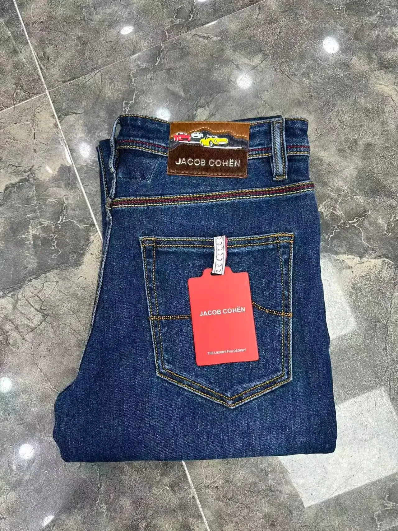 Jeans Thick Cotton Men 2026 Autumn Winter new elasticity comfortable business quality straight Big size 29-40 long Pants — image 7