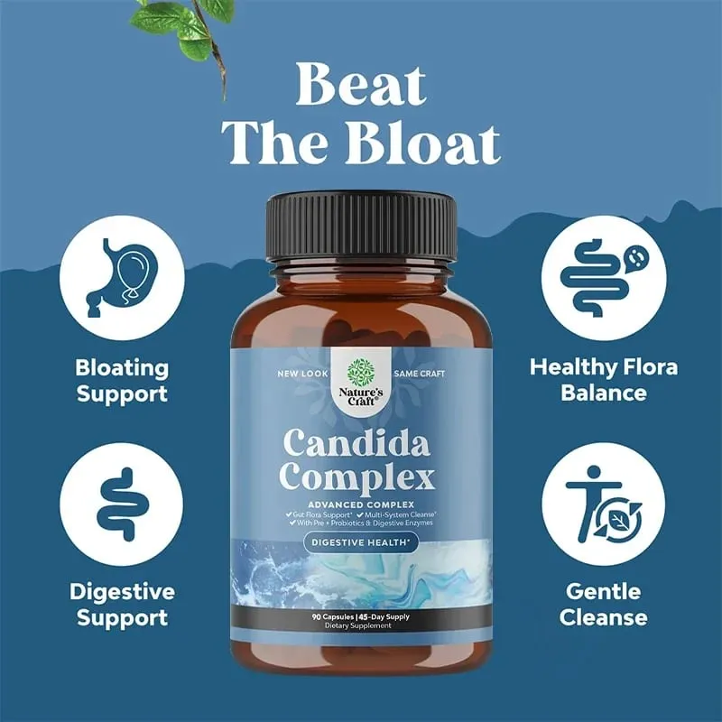 Candida Complex - Probiotik dan Enzim Pencernaan Ramuan Semulajadi Untuk Menyokong Kesihatan Penghadaman dan Keseimbangan Flora Usus — image 6