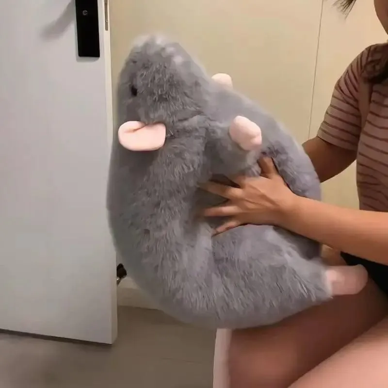 1Pc 35/50/90cm Cartoon Flower Branch Rat Soft Oversized Animal Figure Cute Simulation Big Mouse Plush Toy Pillow Birthday Gift‘
