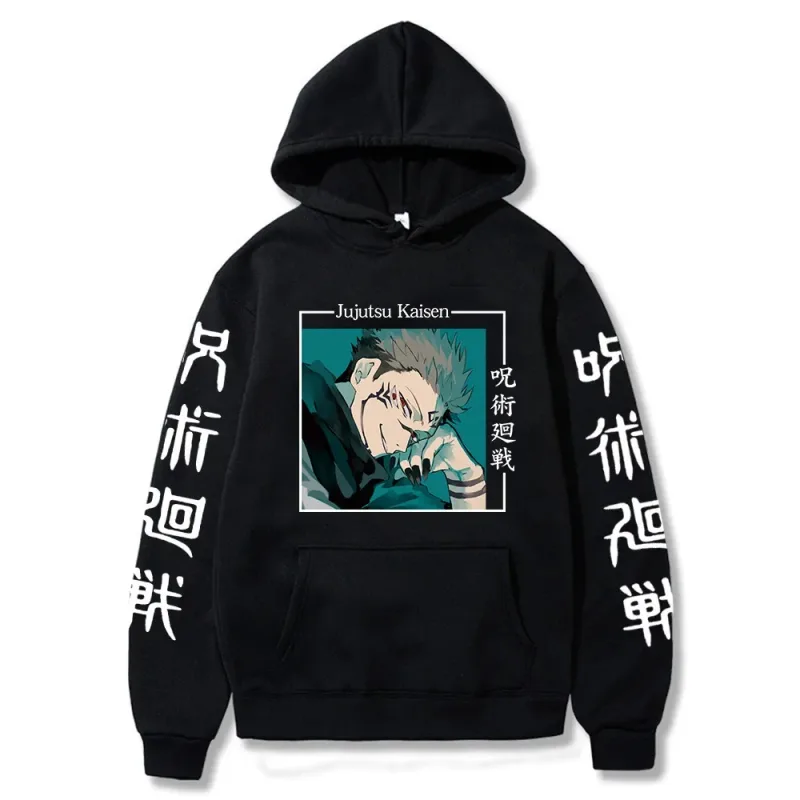hoodies for man 3D Anime Satoru Gojo Printing Hooded Men Women Hoodies Prevalent Harajuku Manga Unisex Sweatshirt Men's clothing — image 8