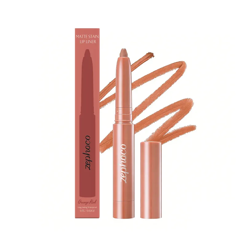Matte Finish Lip Liner Pencil Stain Color Fade Resistant Outline Full Lips All Day Wear Creamy Pigment Define Shape Lips Pencils