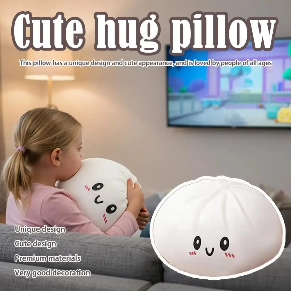 Giant Dumpling Squishy Soft Stuffed Hug Pillow Home Decoration Stress Relief Toy for Kids Stress Relief Fidget Toy