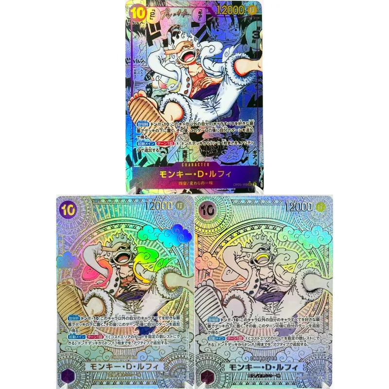 (EN/JP) ONE PIECE GAME Card Monkey D Luffy OP05-119 Manga SP Gold/Silver High Quality Textured Flagship Proxy Cards — image 12