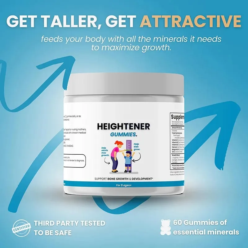 Kids' Height-Boosting Gummies - Promotes Height Growth Supports Joint Health Regulates Energy And Promotes Muscle Growth — image 3