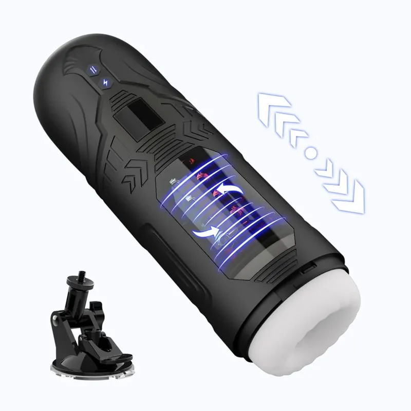 Telescopic Rotation Male Masturbator for Men Automatic Thrusting Vagina Masturbation Cup Erotic Sex Toys Adult Mastubation Tool