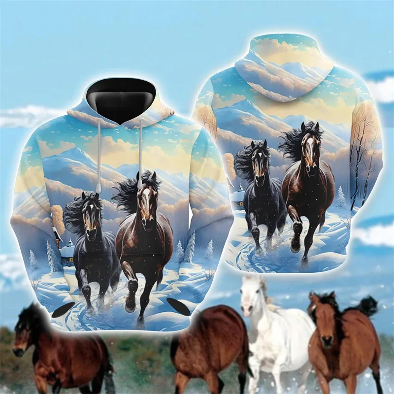 Animal Horse 3D Print Hoodies Autumn Men Women Casual Fashion Oversized Sweatshirts Hoodie Male Pullovers Tracksuit Man Clothing — image 20