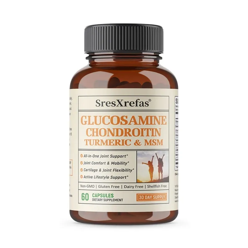 Glucosamine Chondroitin Extra Strength Capsules Joint Support Antioxidant Immune Support Supplement for Adults