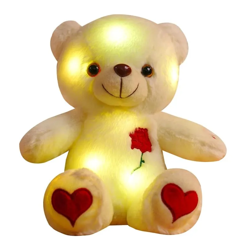 Cute Plush Light Bear Toy Tool Soft Present Birthday Gift Light LED Stuffed Animals Plush Toy Colorful Glowing Festival Gift — image 8