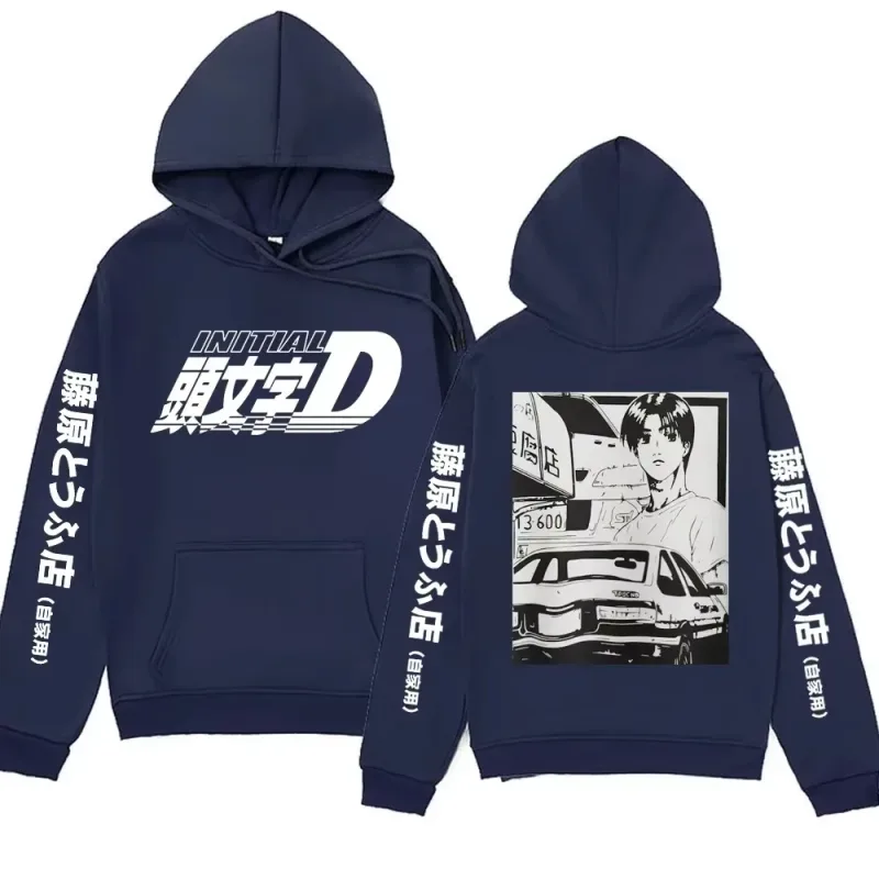 Anime Initial D AE86 Hoodie Hachiroku Shift Drift Cotton Hoody Takumi Fujiwara Tofu Shop Men Women Sweatshirts Winter Clothing — image 6