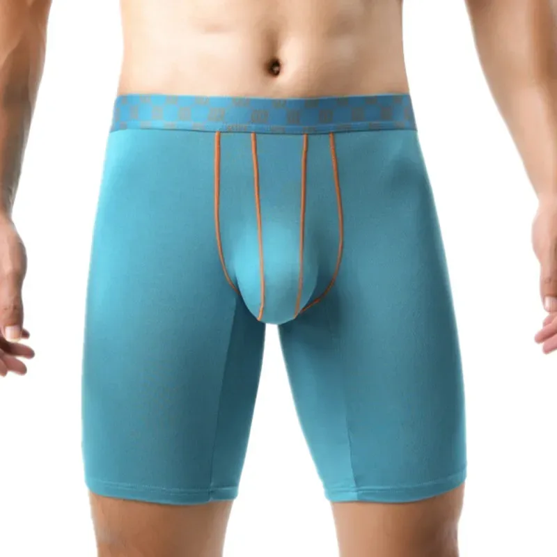 Bamboo Fiber Boxer Shorts Mens Underwear Cueca U Convex Pouch Panites Man Extended Long Underpant Male Plus Size Boxers M-XXL — image 11
