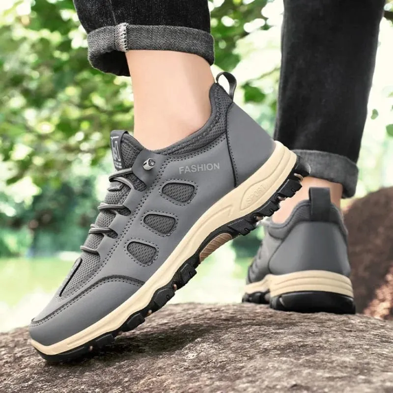 Men's Hiking Shoes Fashion High Quality Men Sneakers Outdoor Trekking Climbing Sport Shoes Breathable Lace Up Men Walking Shoes — image 6