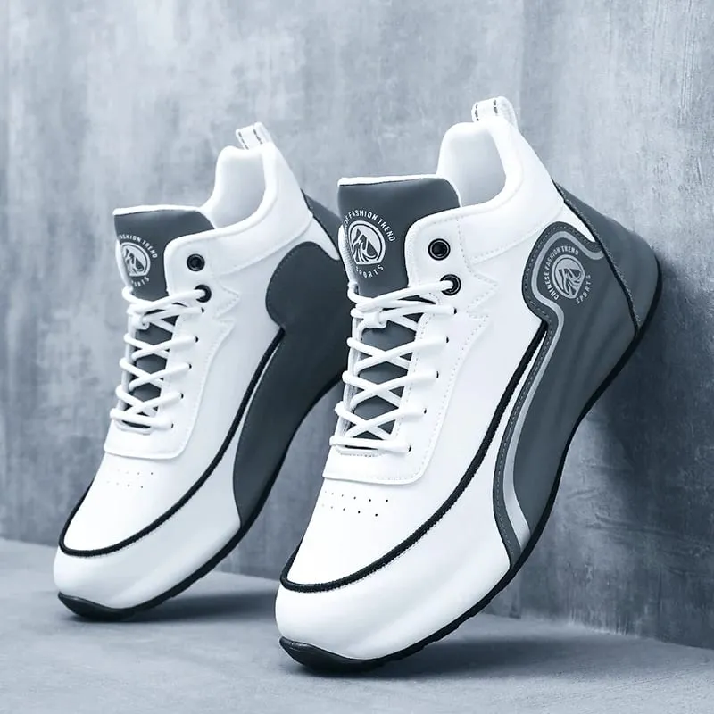 Men'S Shoes New Casual Sneakers Shock-Absorbing Breathable Running Shoes Men'S Wear-Resistant Thick-Soled Skate Shoes — image 3