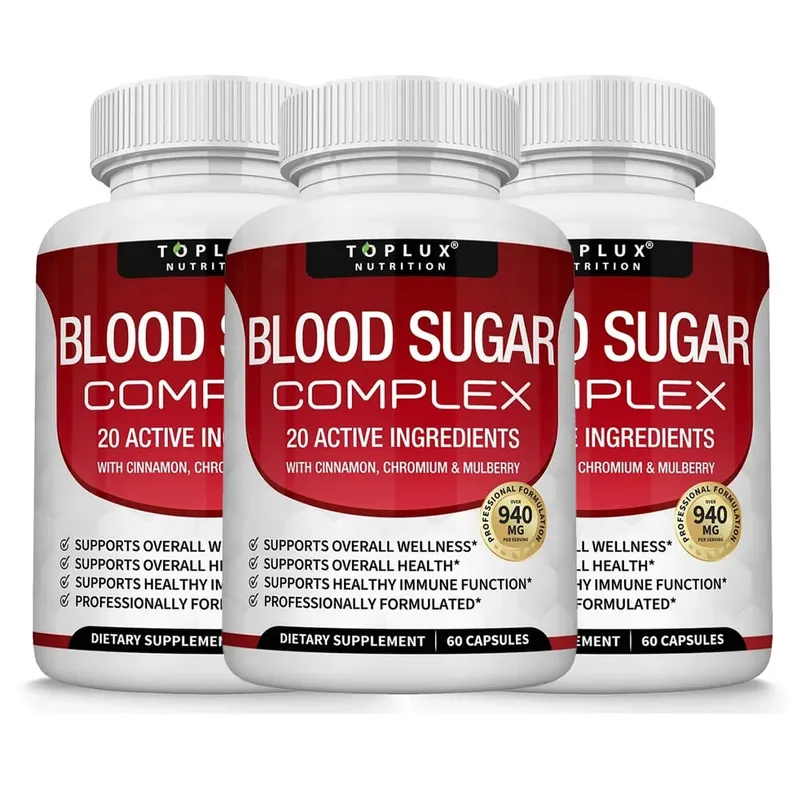 Normal Blood Sugar Support Supplement - 20 Active Ingredients Complex to Support Blood Sugar Levels Already in The Normal Range