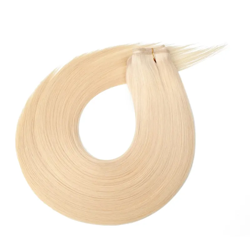 Butterfly Weft Hair Extensions Pu Hole Weft Double Sided Genius Weft Bundles Hand Tied Weft Invisible Weave For Women