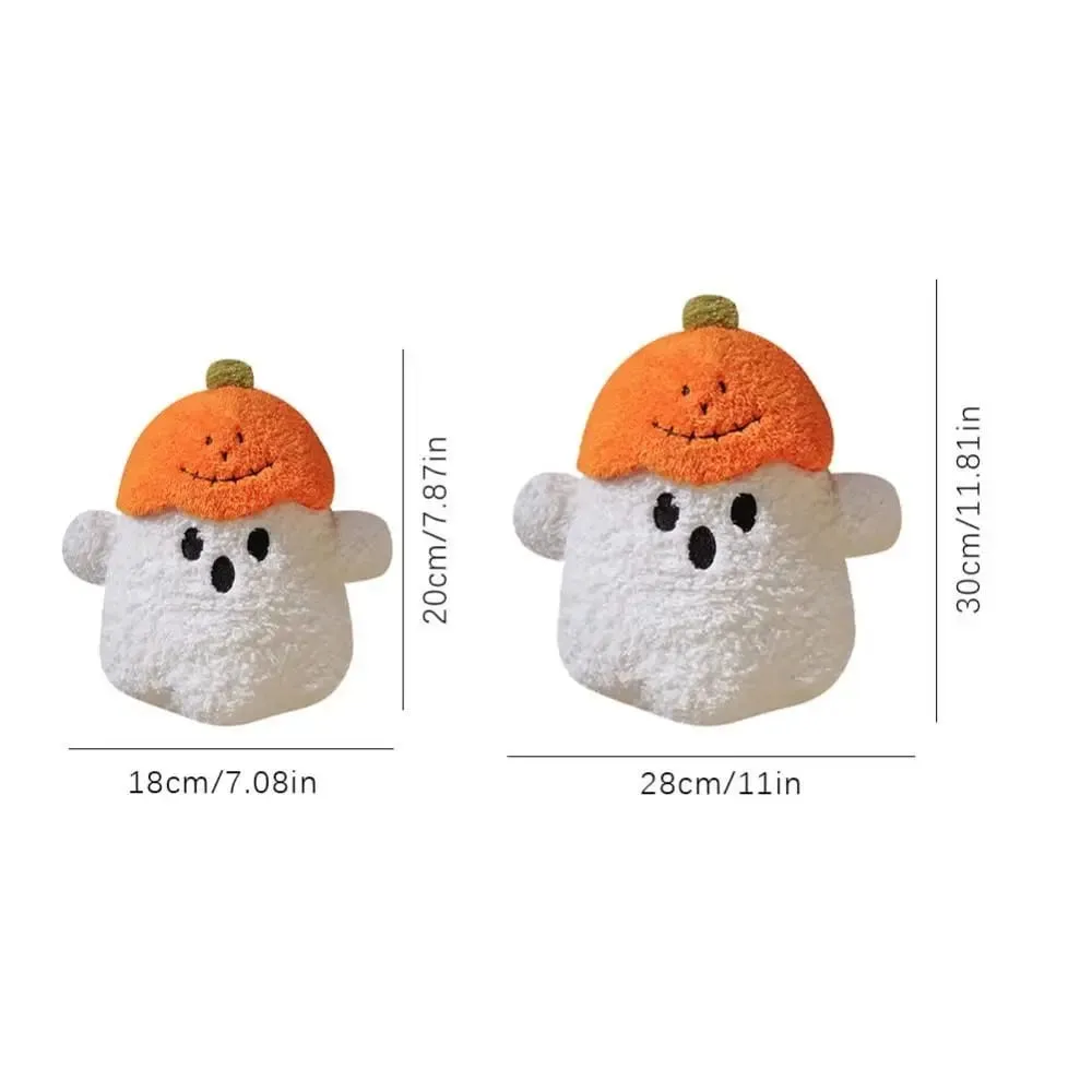 Cozy Ghost Decorative Cushion Hug Pillow Toy Plush Fabric PP Cotton Filling Ghost Decor Ornaments Ghost Stuffed Toy Party Event