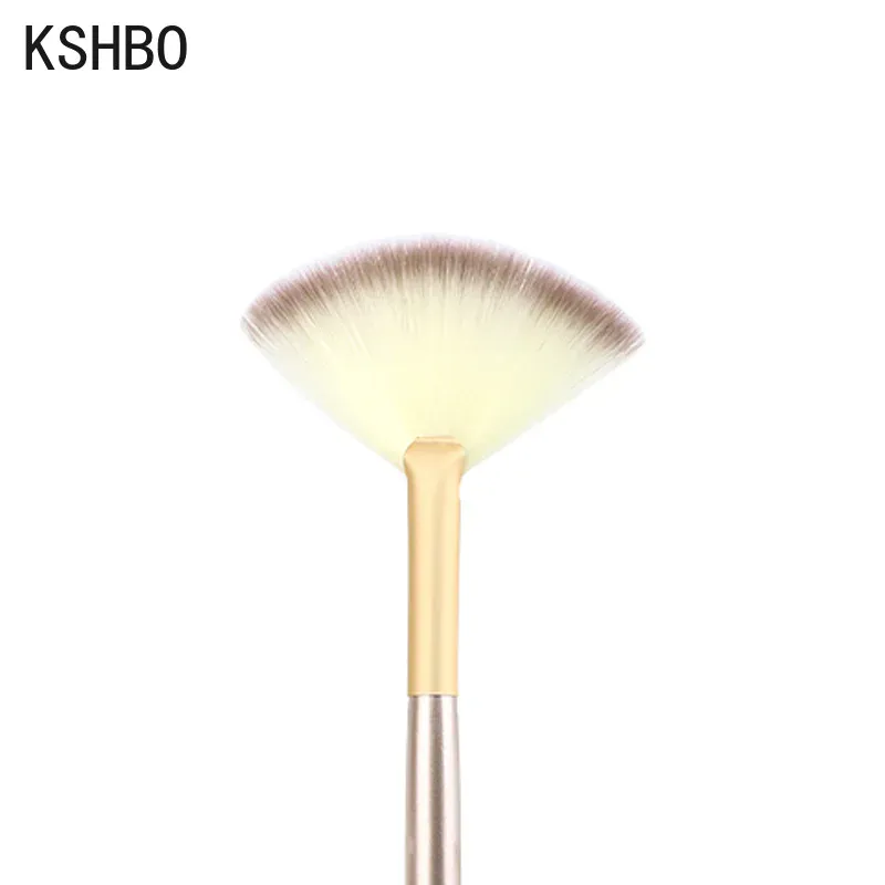 Pincéis faciais em leque, 5 peças, pincel macio de maquiagem, ferramentas aplicadoras de cosméticos, cabo de madeira e fibra macia para máscara de casca — image 4