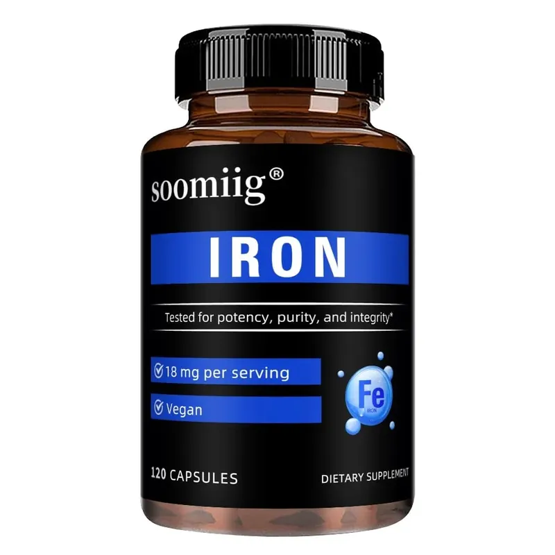 Iron Capsules High Absorption Daily Iron Supplement Support Energy Focus & Body Wellness Immune & Red Blood Cell Health — image 9