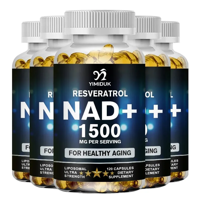 1500 mg suplementu NAD - Liposomalny suplement NAD + z resweratrolem Wytrzymałość i zdrowe starzenie się - Kapsułki wzmacniające — image 8