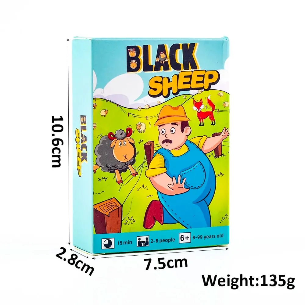 Hot Sale Black Sheep Party Game Cards Interactive Intellectua Board Game Funny Family Friends Party Toy Gift for Kids 10.6*7.5cm — image 2