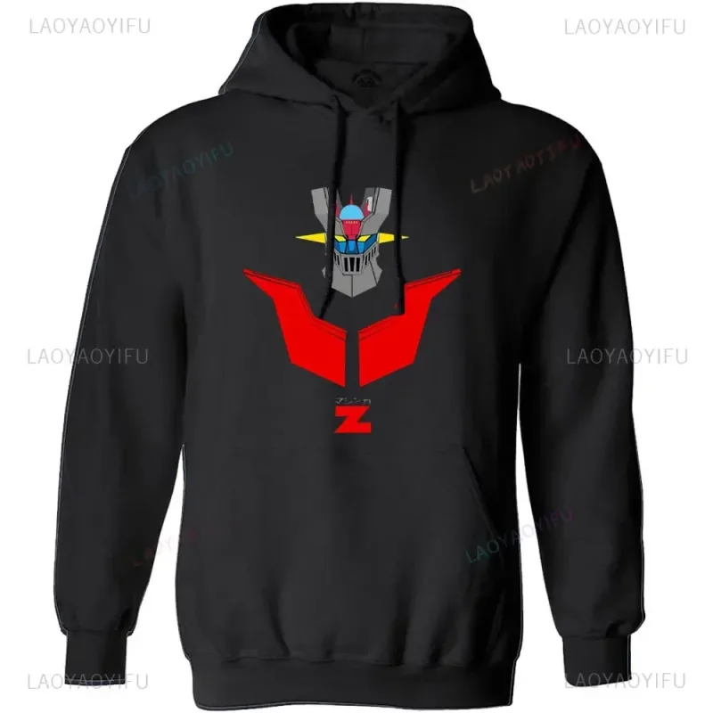 Japanese Mazinger Z Shirt Mens Cool Wear Fashion Hoodies Tops Cartoon Men Clothing Graphic Hoodied Anime Clothes Long Sleeve — image 16