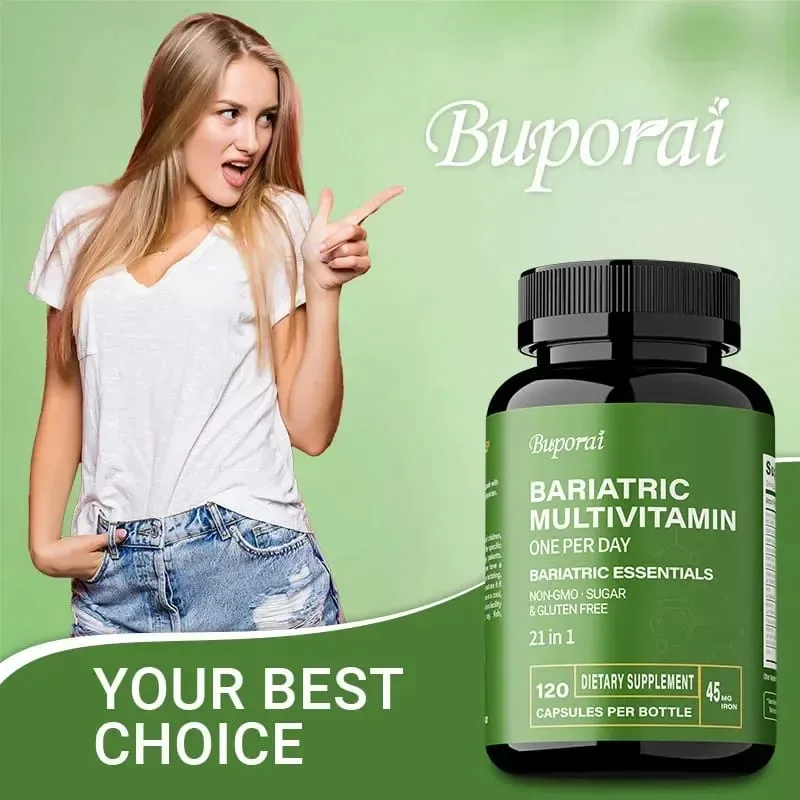 Bariatric Multivitamin Supplement - Maintaining Energy Levels Promote Bone and Overall Health - Contains 21 Vitamins & Minerals