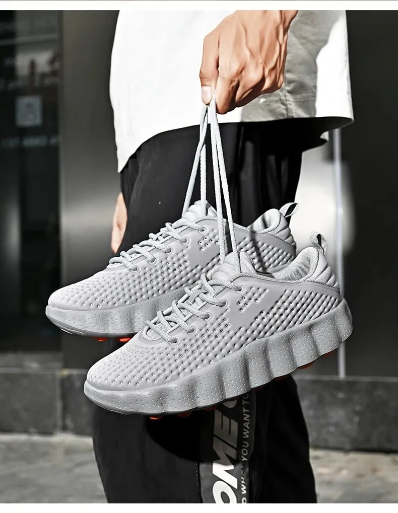 Men's Breathable Running Shoes Cushioned Non-slip Woman Casual Sneakers Massage Athletic Footwear for Outdoor Jogging Sports — image 9