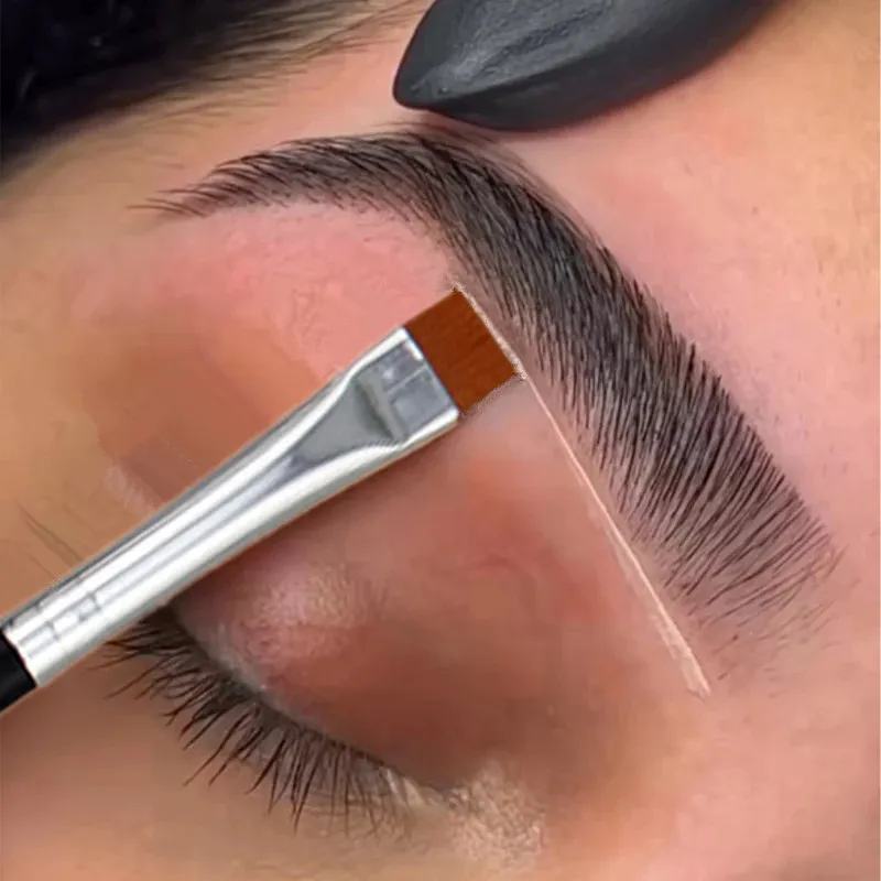 Wholesale 5/10/20PCS Flat Eyebrow Brush Ultrathin Eyebrows Makeup Brushes Eyeliner Brush Thin Eye Liner Brow Contour Brush Tools — image 1