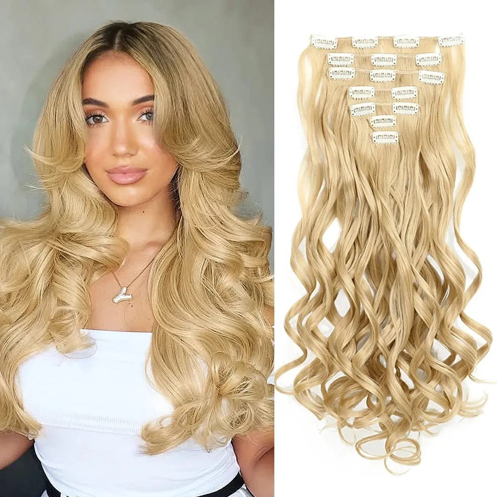 Synthetic Clip in Hair Extensions Purple hairpieces 7pcs/set 22inch Thick Hair for Women Girls Daily Party Cosplay — image 28