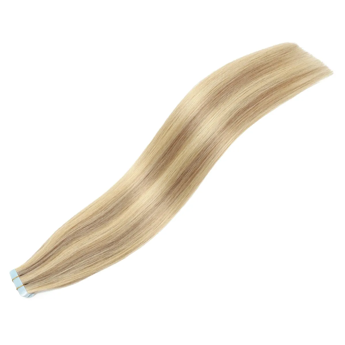 Invisible Tape-In Hair Extensions Straight Human Hair Seamless Invisible Skin Weft Design Smooth Soft Natural Texture No Frizz Easy To Wear